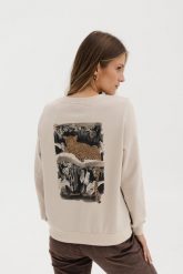 LEKKA BLUZA LENA "LAMPART" PIASKOWA L - Flawless. Bluzy damskie Flawless, l, bez wzorów, z bawełny, klasyczne, bez ramiączek, bez kaptura. Za 272.00 zł.