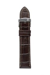 Pasek skórzany Zeppelin brązowy, 20 mm. Brązowe zegarki sportowe Zeppelin, bez wzorów. Za 196.99 zł.