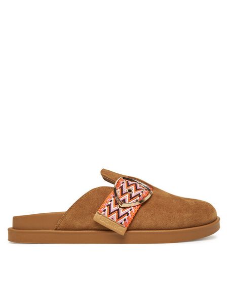 Blauer Klapki S5GLADE04/SUE Brązowy. Brązowe klapki damskie Blauer, bez wzorów, ze skóry, bez obcasa, bez zapięcia. Za 279.99 zł.