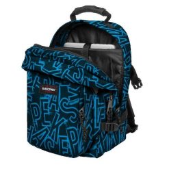 Plecak Eastpak niebieski z wyściełaną przegrodą na laptopa. Niebieskie plecaki męskie Eastpak, bez wzorów, z materiału, sportowe. W wyprzedaży za 315.20 zł.