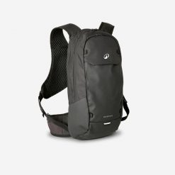 Plecak z bukłakiem na rower MTB Rockrider 12 l / 2 l wody. Czarne plecaki męskie ROCKRIDER, bez wzorów, z materiału, sportowe. Za 269.99 zł.