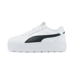 Buty sportowe damskie PUMA KARMEN REBELLE sneakersy. Białe obuwie sportowe damskie Puma, bez wzorów, z materiału, bez zapięcia, trekkingowe. Za 473.00 zł.