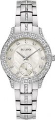 Zegarek Bulova Zegarek damski Bulova 96L291 CYRKONIE srebrny. Szare zegarki damskie Bulova, srebrne. Za 1,283.00 zł.