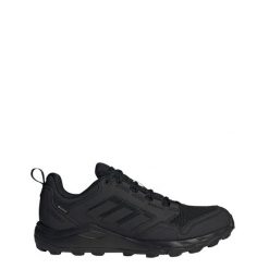 Tracerocker 2.0 GORE-TEX Trail Running Shoes. Czarne buty sportowe męskie Adidas, bez wzorów, z gore-texu, bez zapięcia, do biegania, gore-tex. Za 427.99 zł.