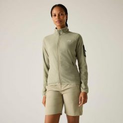 Damska bluza polarowa Rivendell z zamkiem błyskawicznym. Białe bluzy damskie Regatta, bez wzorów, z polaru, bez ramiączek, bez kaptura. Za 349.99 zł.