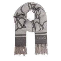 Szalik Liu Jo. Czarne szaliki damskie Liu Jo, bez wzorów. Za 299.99 zł.