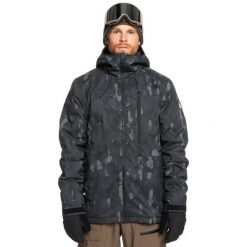 Kurtka do sportów zimowych dla Mężczyzn MISSION. Czarne kurtki sportowe męskie Quiksilver, m, bez wzorów, z materiału, bez kaptura, narciarskie. Za 1,069.00 zł.