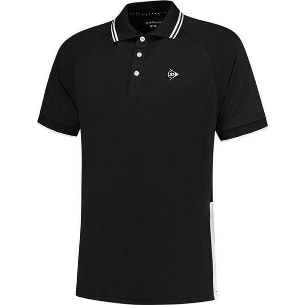 Koszulka sportowa męska Dunlop Club Polo Shirt. Czarne koszulki sportowe męskie Dunlop, m, bez wzorów, bez ramiączek, tenisowe. Za 159.99 zł.