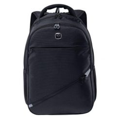 Plecak Mister 20L. Czarne plecaki męskie IGUANA, bez wzorów, z materiału. Za 245.98 zł.