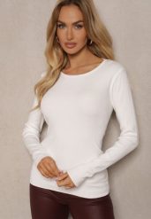 Biały Sweter z Wiskozą i Modalem w Klasycznym Stylu Nalissea. Białe swetry nierozpinane damskie Renee, na jesień, m, bez wzorów, ze skóry, casualowe, bez kołnierzyka, bez ramiączek. Za 54.99 zł.