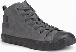 Ombre Trampki męskie sneakersy T374 - szare 40. Szare trampki męskie Ombre, bez wzorów, bez zapięcia. Za 159.99 zł.