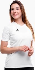 Adidas Koszulka damska adidas Entrada 22 Jersey biała HC5074 XL. Białe bluzki damskie Adidas, xl, bez wzorów, z jersey, bez kołnierzyka, bez ramiączek. Za 68.40 zł.
