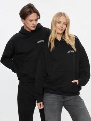 2005 Bluza Unisex Basic Czarny Relaxed Fit. Czarne bluzy męskie 2005, m, bez wzorów, z bawełny, bez ramiączek, bez kaptura. W wyprzedaży za 209.99 zł.