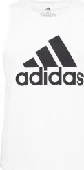 Adidas Koszulka damska adidas Essentials Big L biała H10199 M. Białe bluzki damskie Adidas, l, bez wzorów, bez kołnierzyka, bez ramiączek. Za 106.91 zł.