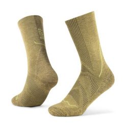 Skarpety do biegania Buff Dryflx Crew Sock DC. Zielone skarpetki damskie Buff, bez wzorów. Za 109.99 zł.