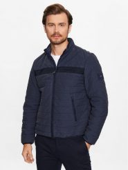 Tommy Hilfiger Kurtka przejściowa MW0MW31638 Granatowy Regular Fit. Niebieskie kurtki męskie Tommy Hilfiger, l, bez wzorów, z syntetyku, bez kaptura. Za 1,319.00 zł.