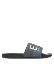 EA7 Emporio Armani Klapki 7X000108 AF15118 MC135 Czarny. Czarne klapki męskie EA7 Emporio Armani, bez wzorów, z tworzywa sztucznego, bez zapięcia. Za 149.99 zł.