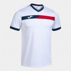 Jersey Joma. Białe koszulki sportowe męskie Joma, bez wzorów, z jersey, bez ramiączek, do piłki nożnej. W wyprzedaży za 116.90 zł.