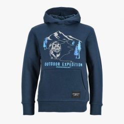 Bluza z kapturem Junior Swedemount Forest Hood Junior. Niebieskie bluzy damskie SWEDEMOUNT, bez wzorów, z bawełny, bez ramiączek, z kapturem. Za 169.99 zł.