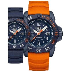 Zegarek męski Luminox XS.3253.CBNSF.SET, Quartz, 45mm, 20ATM. Niebieskie, analogowe zegarki męskie Luminox, bez wzorów, z materiału, ze stali. Za 2,990.55 zł.