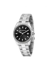 KARL LAGERFELD Zegarek R0553101511 Srebrny. Szare, analogowe zegarki damskie KARL LAGERFELD, srebrne. Za 699.99 zł.