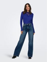 ONLY Bluzka Luxi 15310698 Niebieski Regular Fit. Niebieskie bluzki damskie ONLY, s, bez wzorów, z syntetyku, bez kołnierzyka, bez ramiączek. Za 59.99 zł.