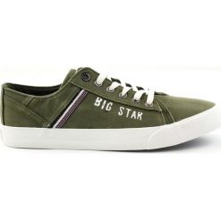 Zielone Trampki tenisówki Big star 174315 khaki. Zielone trampki męskie BIG STAR, bez wzorów, klasyczne, bez zapięcia, Adidas Advantage. W wyprzedaży za 119.00 zł.