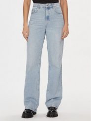 Patrizia Pepe Jeansy 8P0487/D070-CA05 Niebieski Wide Fit. Niebieskie jeansy damskie Patrizia Pepe, bez wzorów, z bawełny. Za 1,349.00 zł.