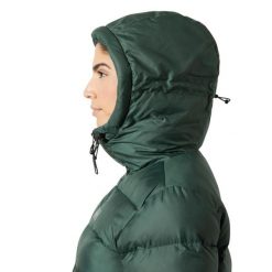 Parka damska z kapturem Helly Hansen Active. Zielone parki damskie Helly Hansen, bez wzorów, z puchu, z kapturem. W wyprzedaży za 920.00 zł.
