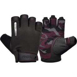 Rękawiczki gimnastyczne T2 - Half Finger - Różowy – M. Czerwone rękawiczki męskie RDX SPORTS, bez wzorów. Za 277.55 zł.