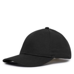 Czapka z daszkiem Guess. Czarne czapki damskie Guess, z aplikacjami. Za 194.99 zł.