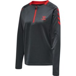 Bluza do piłki ręcznej damska 1/2 zip Hummel hml action. Brązowe bluzy damskie Hummel, na jesień, l, bez wzorów, z materiału, klasyczne, bez ramiączek, bez kaptura. Za 187.75 zł.