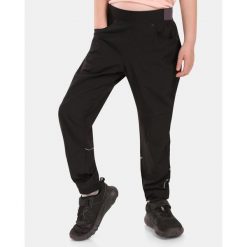 Pantaloni outdoor per bambini Kilpi KARIDO-J. Czarne spodnie sportowe damskie Kilpi, na lato, bez wzorów, sportowe, outdoorowe. Za 215.49 zł.