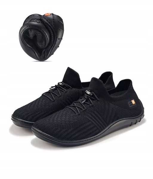 SH5003M Buty męskie barefoot merino czarny/czarny 40. Czarne buty sportowe męskie Spokey, bez wzorów, bez zapięcia. Za 391.00 zł.