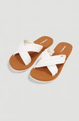 Klapki sportowe damskie O'neill DITSY BLOOM™ SLIDES. Białe klapki damskie O'Neill, bez wzorów, z gumy, klasyczne, bez obcasa, bez zapięcia. Za 262.99 zł.