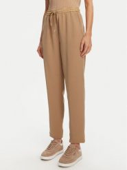 Marella Spodnie dresowe Abitata 2513131045 Beżowy Regular Fit. Brązowe spodnie dresowe damskie Marella, bez wzorów, z dresówki. Za 499.99 zł.
