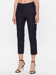 Peserico Spodnie materiałowe PH4863J0 Granatowy Regular Fit. Niebieskie spodnie materiałowe damskie Peserico, bez wzorów, z bawełny. Za 1,869.00 zł.