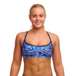 Funkita Dames bikini topje Blue Bits. Niebieskie stroje kąpielowe damskie Funkita, bez wzorów. Za 167.50 zł.