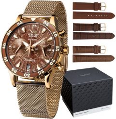 Zegarek damski Vostok Europe VK64-515B569B złoty. Żółte zegarki damskie Vostok Europe, złote. Za 3,161.95 zł.