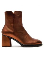 ECCO Botki Sculpted Lx 55 22261361017 Brązowy. Brązowe botki damskie ecco, bez wzorów, ze skóry, bez obcasa, na słupku, bez zapięcia. Za 629.99 zł.