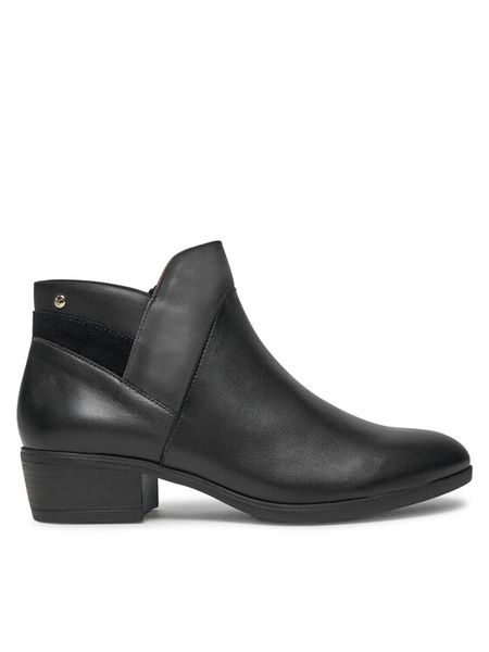 Pikolinos Botki W1U-8732C2 Czarny. Czarne botki damskie Pikolinos, bez wzorów, ze skóry, bez obcasa, na płaskiej podeszwie, bez zapięcia. Za 659.99 zł.