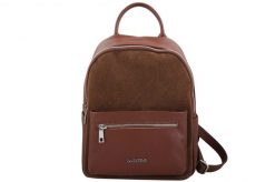 Plecak casual skórzany z zamszem - Brązowy. Brązowe plecaki męskie Barberinis, bez wzorów, z jeansu, biznesowe. Za 289.99 zł.