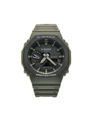 G-Shock Zegarek GA-2110SU-3AER Zielony. Zielone, cyfrowe zegarki męskie G-Shock, bez wzorów. Za 449.99 zł.