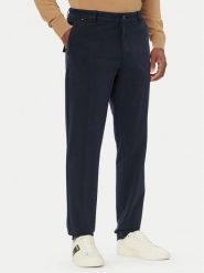 BOSS Chinosy H-Kane1 50543304 Granatowy Modern Fit. Niebieskie eleganckie spodnie męskie Boss, bez wzorów, z bawełny. Za 629.99 zł.