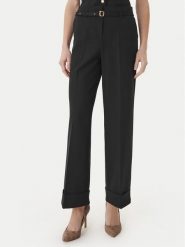 Guess Spodnie materiałowe W6GB17 W1894 Czarny Regular Fit. Czarne spodnie materiałowe damskie Guess, z aplikacjami, z materiału. Za 614.99 zł.