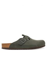 Birkenstock Klapki Boston 1032724 Zielony ciemny. Zielone klapki męskie Birkenstock, bez wzorów, ze skóry, bez zapięcia. Za 694.99 zł.