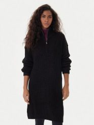 Roxy Sukienka dzianinowa Home Again SD ERJKD03535 Czarny Regular Fit. Czarne sukienki damskie Roxy, s, bez wzorów, z dzianiny, bez kołnierzyka, bez ramiączek. Za 439.99 zł.