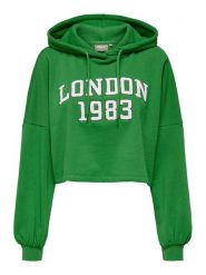 ONLY Bluza 15311683 Zielony Regular Fit. Zielone bluzy damskie ONLY, xl, bez wzorów, z bawełny, bez ramiączek, bez kaptura. Za 99.99 zł.