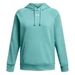 Bluza Z Kapturem Damska Polar Rival. Zielone bluzy damskie Under Armour, bez wzorów, z polaru, bez ramiączek, z kapturem. Za 359.99 zł.