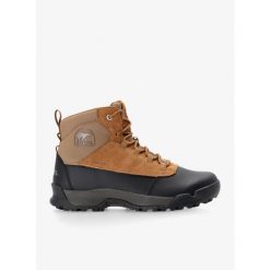 Buty zimowe męskie Sorel Buxton Lite Lace Plus WP. Czarne buty zimowe męskie Sorel, na zimę, bez wzorów, bez obcasa, bez zapięcia. Za 382.99 zł.